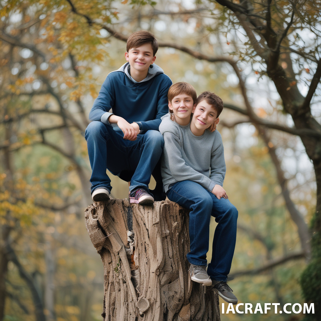 Chicos de 14 años encima del otro 