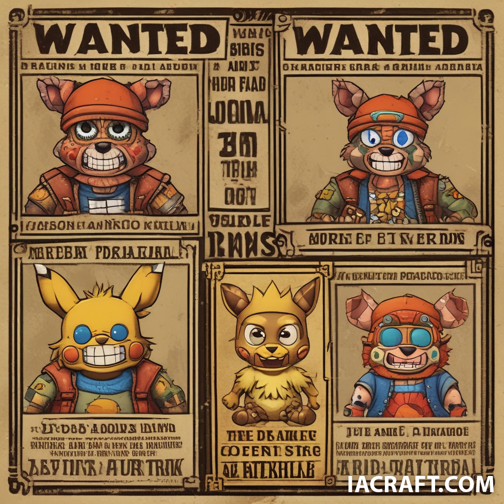 J'aimerai faire une affiche wanted dans le style de one piece sans faire de modification au deux pel...